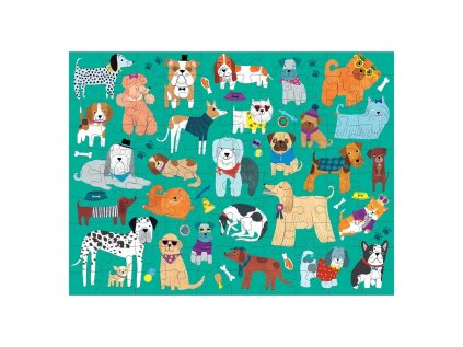 Mudpuppy Obojstranné puzzle Psy a mačky 100 dielikov