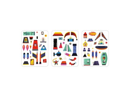 Mudpuppy Magnetická sada Postav si raketu