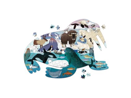 Mudpuppy Puzzle Puzzle Arktída v tvare mroža