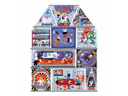 Mudpuppy Puzzle v tvare domu Dom na Marse 100 dielikov