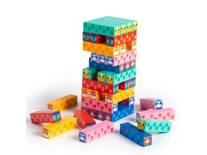 Mudpuppy Drevená hra Vratká veža Zvieratá v prírode