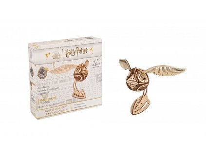 Ugears 3D drevené mechanické puzzle Ohnivá strela, Harry Potter