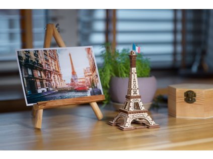 Ugears 3D drevené mechanické puzzle Eiffelova veža