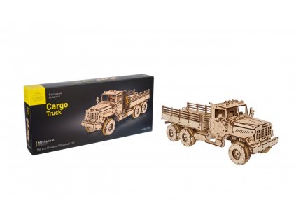Ugears 3D drevené mechanické puzzle Nákladné auto CARGO