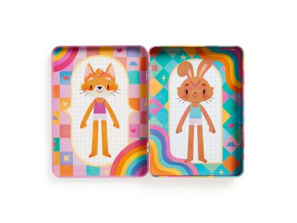 Mudpuppy Magnetická sada Obliekanie vo farbách dúhy