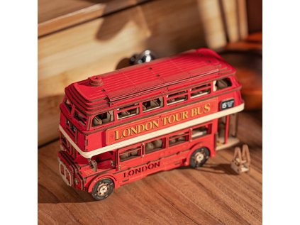 RoboTime 3D drevená skladačka Londýnsky double-decker