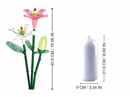 Sluban Flowers M38-B1101-07 Ľalia vo váze