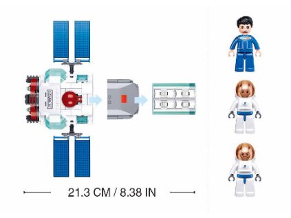 Sluban Space M38-B1198 Prípojný modul základnej stanice Dream 15