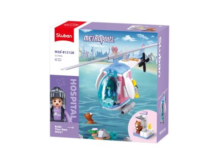 Sluban Metropolis M38-B1212B Záchranný vrtuľník pre domácich miláčikov