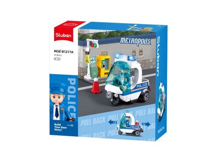 Sluban Metropolis M38-B1217A Policajná hliadka na trojkolke