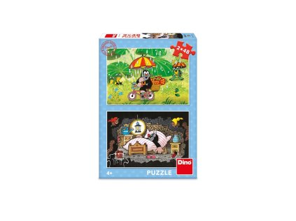 Dino Puzzle Krtkov deň 2x48 dielikov