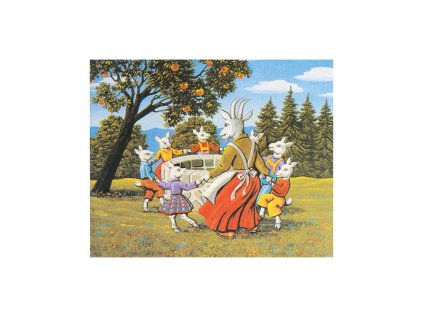 Goki Drevené kocky Rozprávky 20 ks