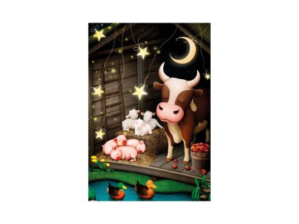 Dino Puzzle triangel Zvieratká na farme 24 dielikov