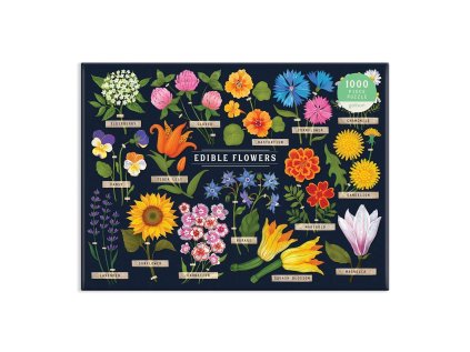 Galison Puzzle Jedlé kvety 1000 dielikov