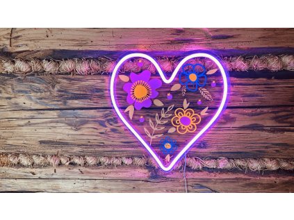 2Kids Toys LED NEON LIGHT lampička Srdce