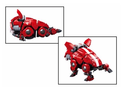 Sluban Pleyerid M38-B1112A Mechanický buldoček červený