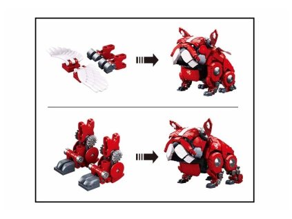 Sluban Pleyerid M38-B1112A Mechanický buldoček červený