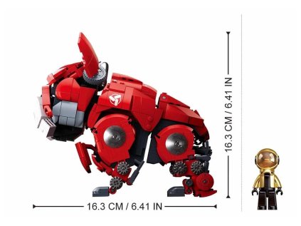 Sluban Pleyerid M38-B1112A Mechanický buldoček červený