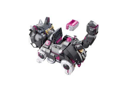 Sluban Pleyerid M38-P8017 Mechanická mačka šedo-biela