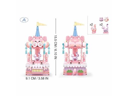 Sluban Pleyerid M38-P8027 Kolotoč so zvieratkom A Mačka