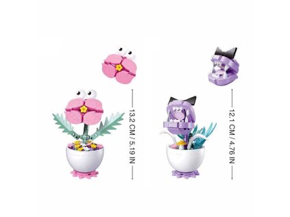 Sluban Flowers M38-P8029 Rastliny v kvetináči Displej 6 ks