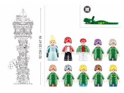 Sluban Town M38-B0990 Vianočná svietiaca veža