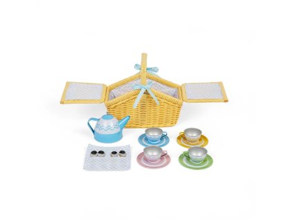Bigjigs Toys Pikniková sada v košíku