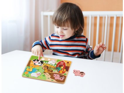 2Kids Toys Vkládacie puzzle Farma