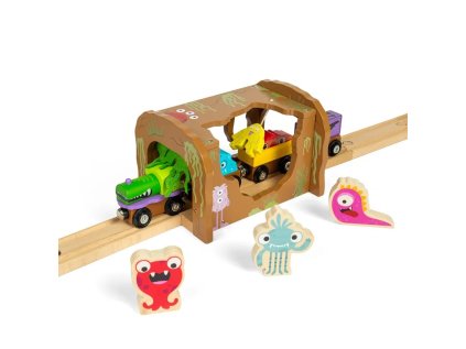Bigjigs Rai lDrevený tunel Príšerky