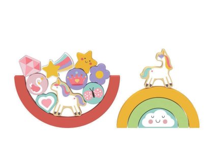 2Kids Toys Balančné puzzle Unicorn 2 v 1