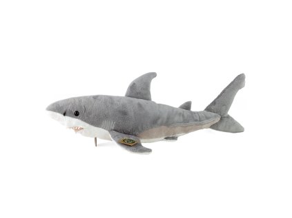 Rappa Plyšový žralok biely 51 cm ECO-FRIENDLY
