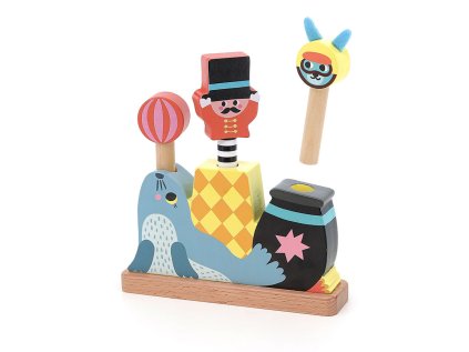 Vilac Drevená vystreľovacia hra Cirkus