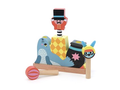 Vilac Drevená vystreľovacia hra Cirkus