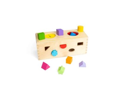 Bigjigs Toys Vkladanie a triedenie Tajomná krabička