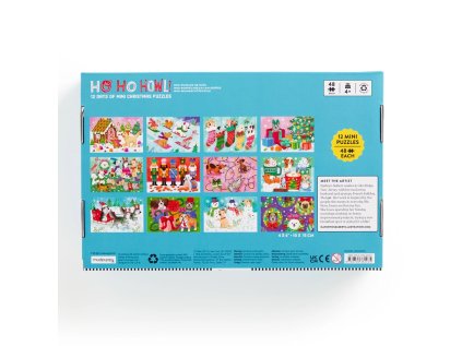 Mudpuppy Puzzle Predvianočné odpočítavanie sada 12 ks