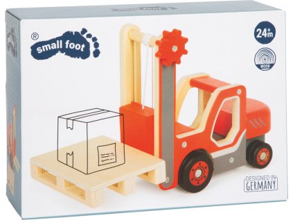 small foot Drevený vysokozdvižný vozík s paletou