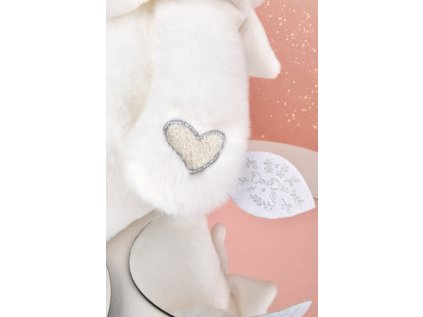 Doudou Darčeková sada Plyšový medvedík s dečkou 30 cm béžový