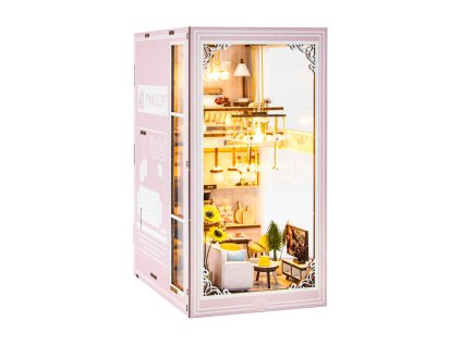 2Kids Toys 3D skladačka Zarážka na knihy Ružový mezonet