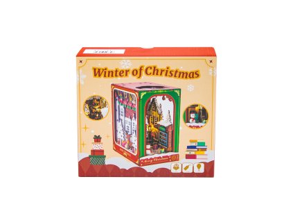 2Kids Toys 3D skladačka Zarážka na knihy Biele Vianoce