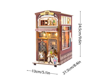 2Kids Toys 3D skladačka Zarážka na knihy Kaviareň