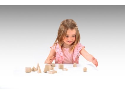 Wissner Drevená sada geometrických telies 14 ks