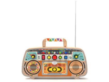 2Kids Toys Activity board Drevené FM rádio