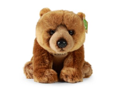 Rappa Plyšový medveď grizzly sediaci 30 cm ECO-FRIENDLY