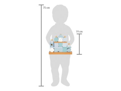 small foot Nasadzovanie na tyč Domček modrý