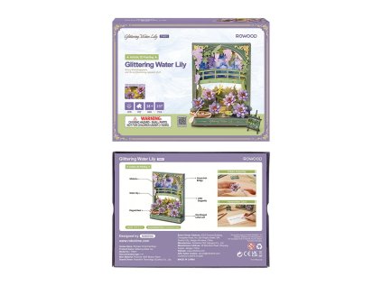 RoboTime 3D drevená skladačka Trblietavé lekná