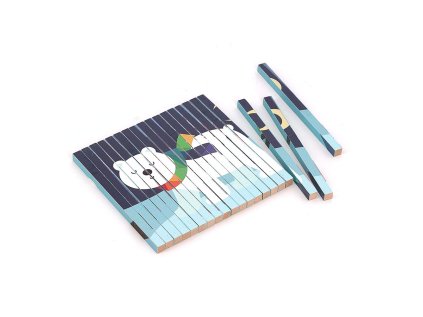 Vilac Drevená 4D skladačka Zvieratká