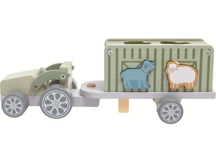 2Kids Toys Drevené auto so zvieratkami
