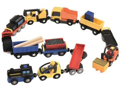 2Kids Toys Sada vozidiel k vláčikodráhe