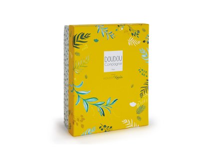 Doudou Darčeková sada - Hračka s úchytom na cumlík medvedík kráľ 15 cm - poškodený obal