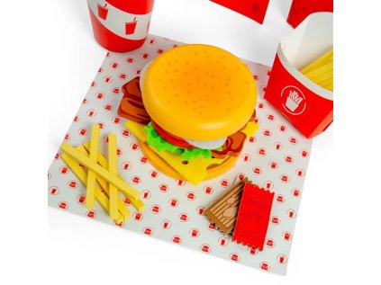 Bigjigs Toys Súprava Burger a hranolky - poškodený obal